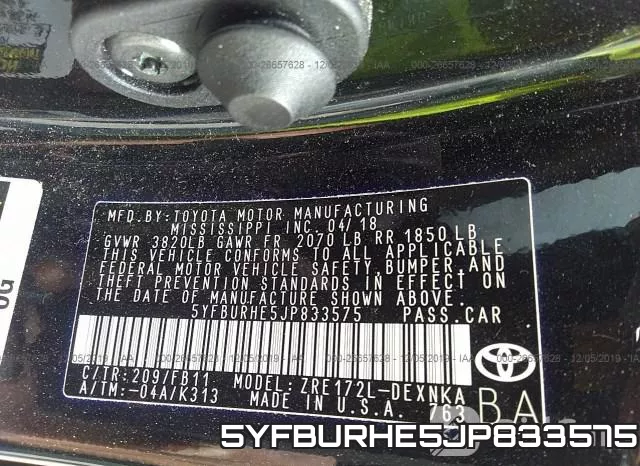 5YFBURHE5JP833575 фото 9