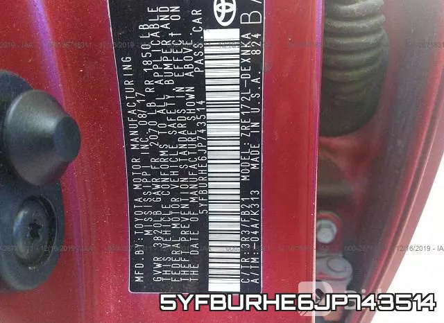 5YFBURHE6JP743514 фото 10
