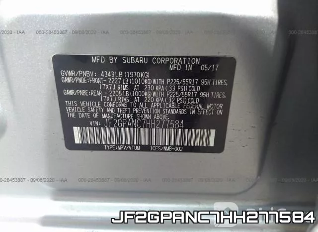 JF2GPANC7HH277584 фото 10