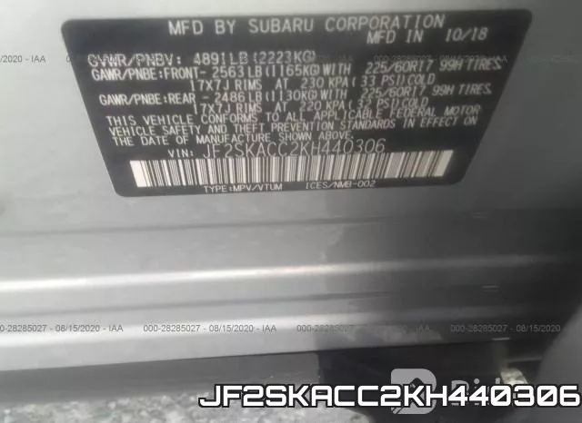 JF2SKACC2KH440306 фото 10