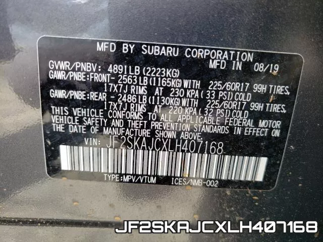 JF2SKAJCXLH407168 фото 2
