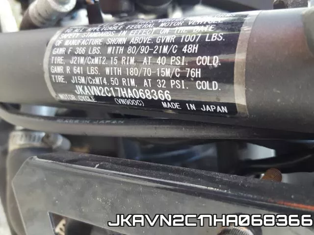 JKAVN2C17HA068366 фото 2