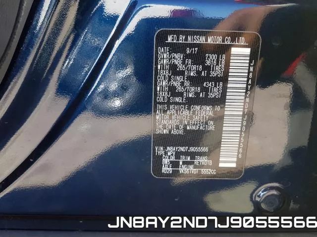 JN8AY2ND7J9055566 фото 2
