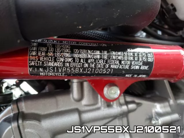 JS1VP55BXJ2100521 фото 2
