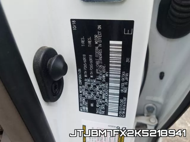JTJBM7FX2K5218941 фото 2