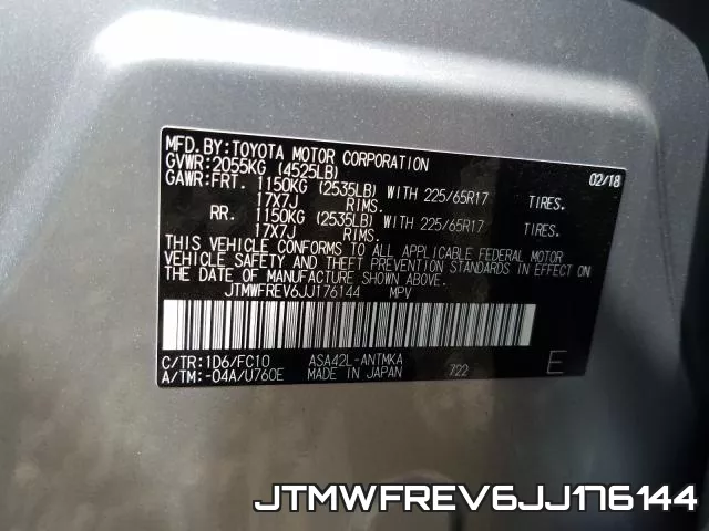 JTMWFREV6JJ176144 фото 2