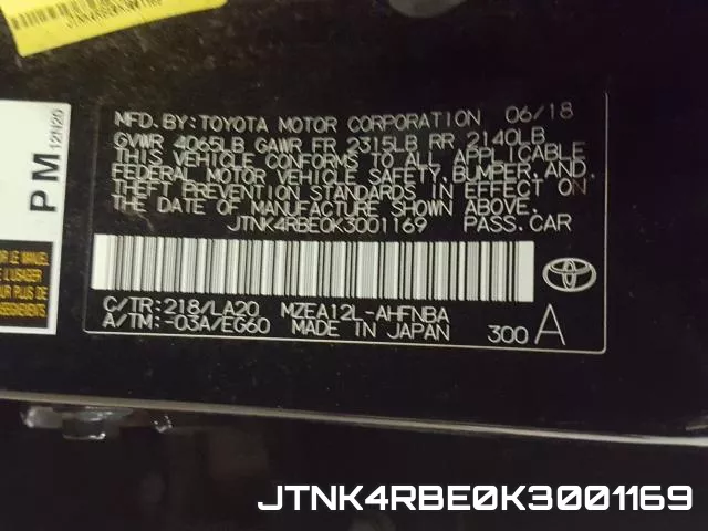 JTNK4RBE0K3001169 фото 2