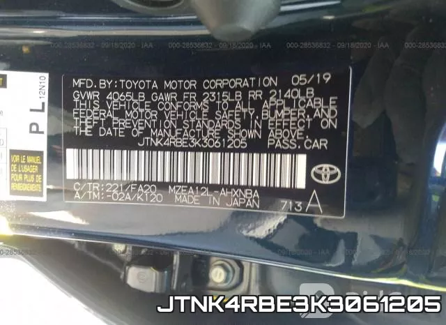 JTNK4RBE3K3061205 фото 8