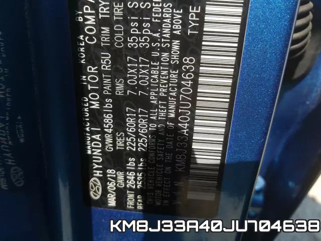 KM8J33A40JU704638 фото 2