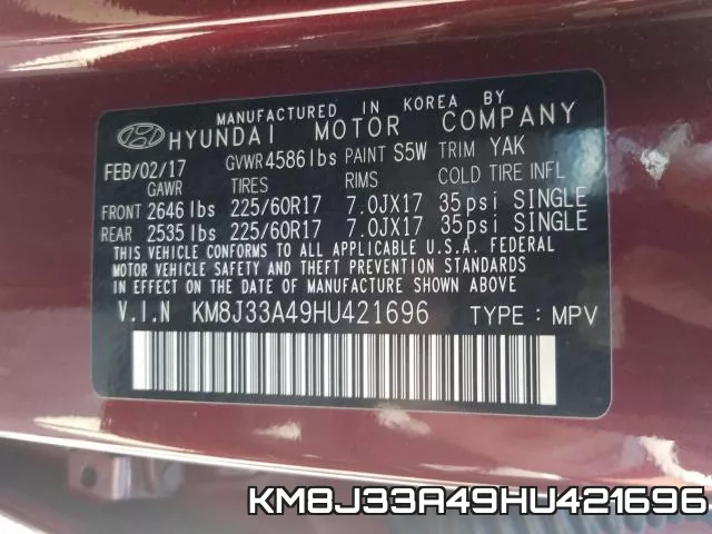 KM8J33A49HU421696 фото 2