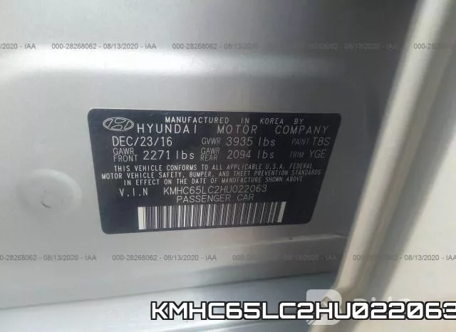 KMHC65LC2HU022063 фото 10