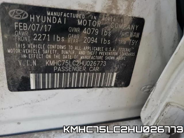 KMHC75LC2HU026773 фото 2