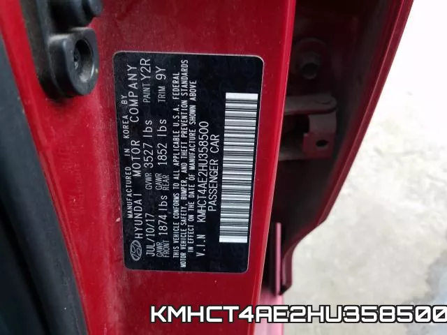 KMHCT4AE2HU358500 фото 2