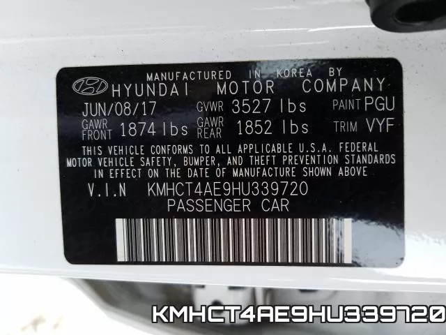 KMHCT4AE9HU339720 фото 2