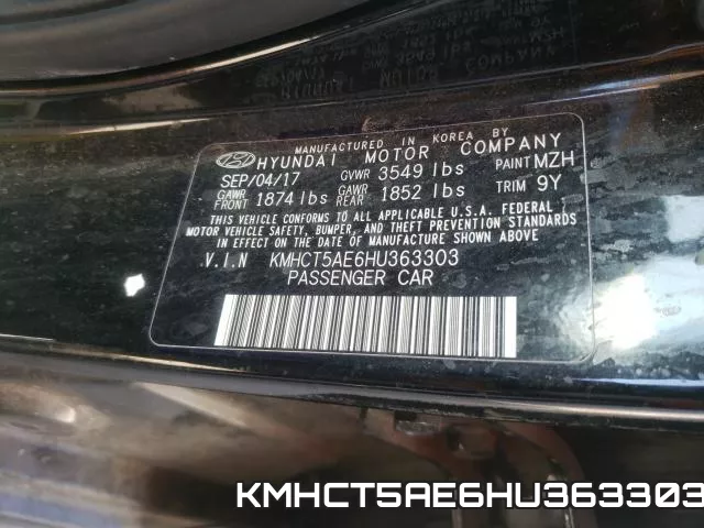 KMHCT5AE6HU363303 фото 2