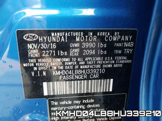 KMHD04LB8HU339210 фото 2
