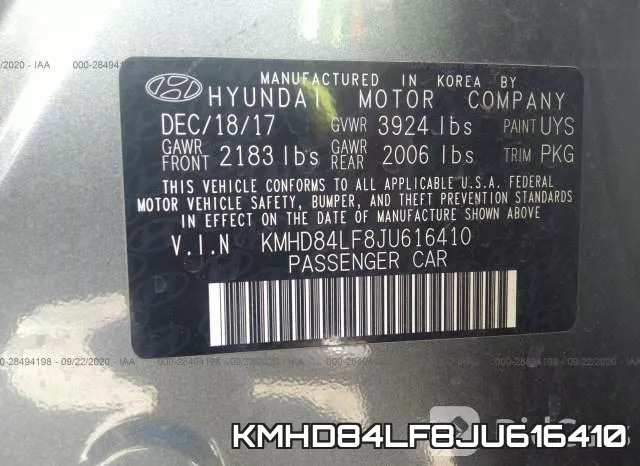 KMHD84LF8JU616410 фото 8