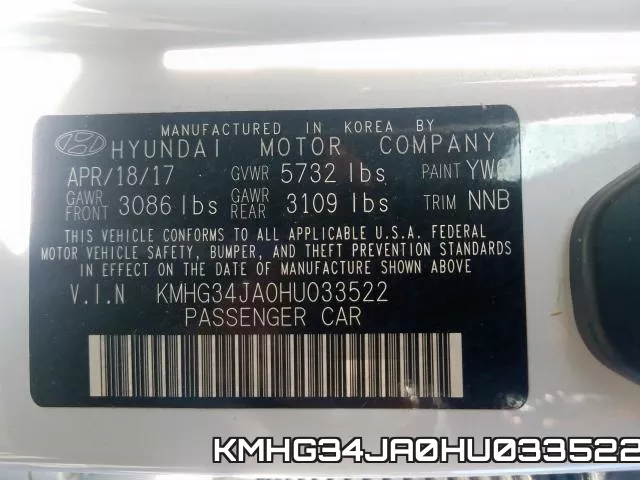 KMHG34JA0HU033522 фото 2