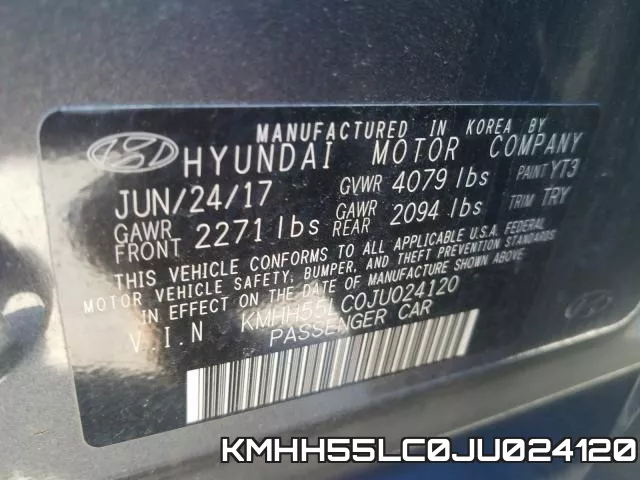KMHH55LC0JU024120 фото 2