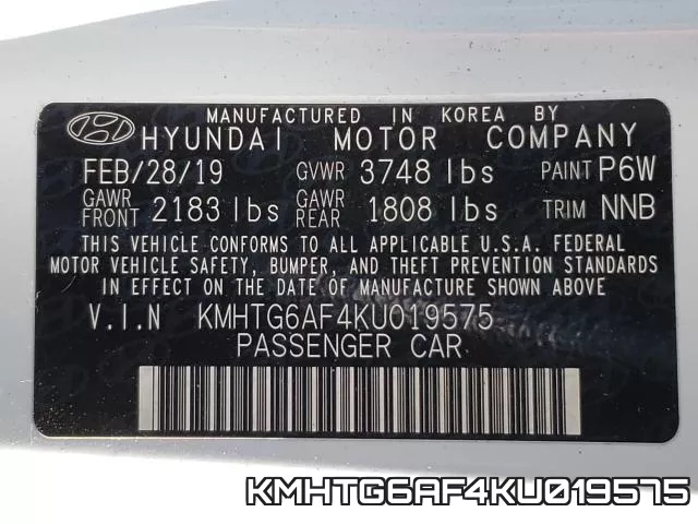 KMHTG6AF4KU019575 фото 2