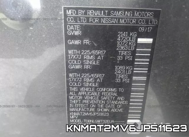 KNMAT2MV6JP511623 фото 10
