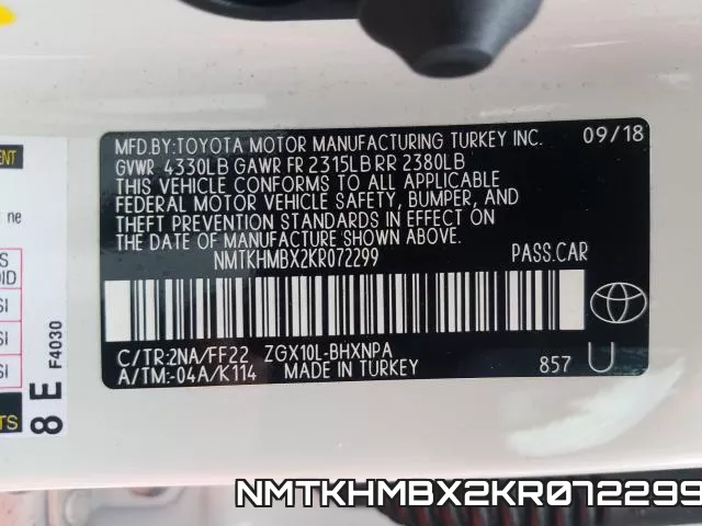 NMTKHMBX2KR072299 фото 2