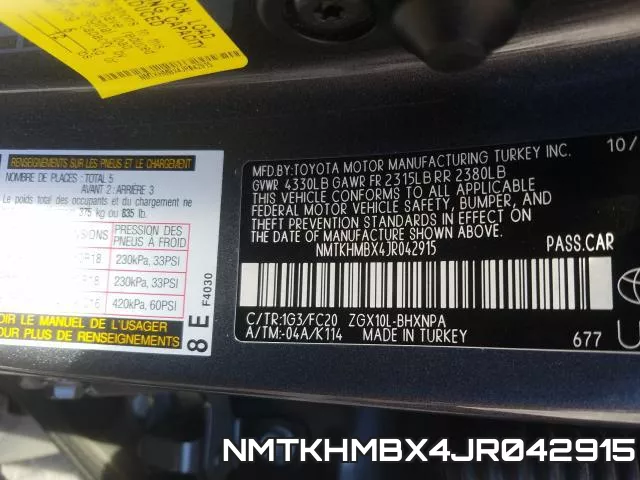 NMTKHMBX4JR042915 фото 2