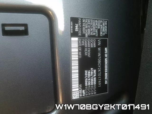 W1W70BGY2KT017491 фото 2