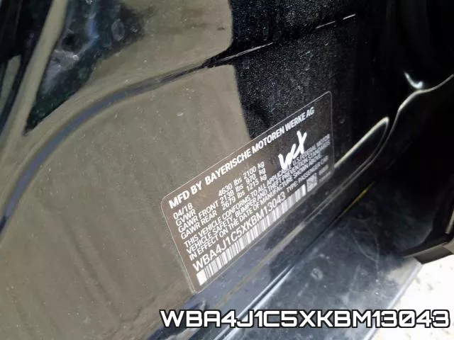 WBA4J1C5XKBM13043 фото 2