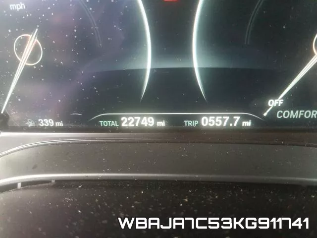 WBAJA7C53KG911741 фото 9