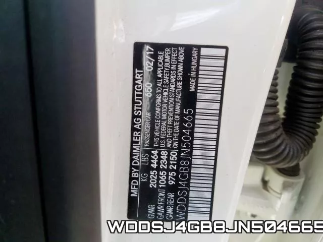 WDDSJ4GB8JN504665 фото 2