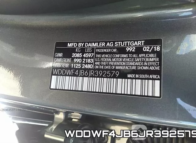WDDWF4JB6JR392579 фото 10