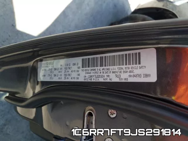 1C6RR7FT9JS291814 фото 2