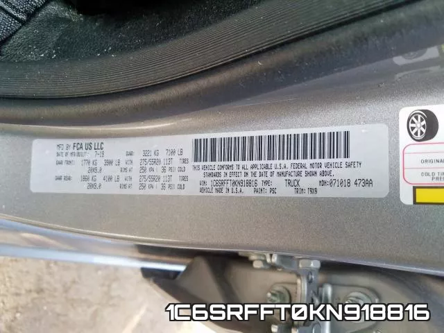 1C6SRFFT0KN918816 фото 2