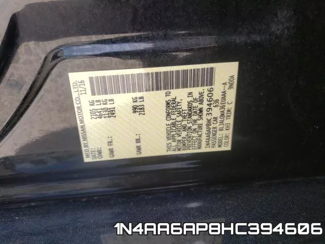 1N4AA6AP8HC394606 фото 2