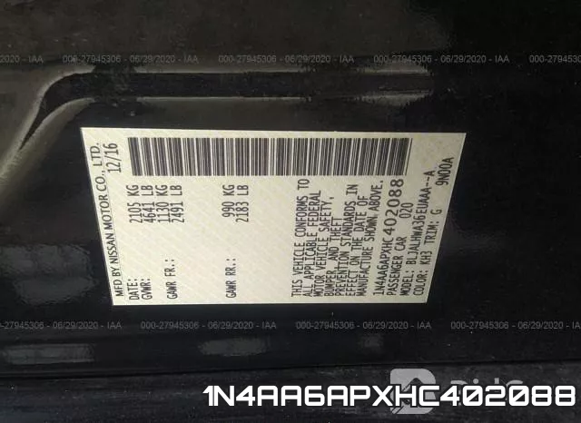 1N4AA6APXHC402088 фото 10