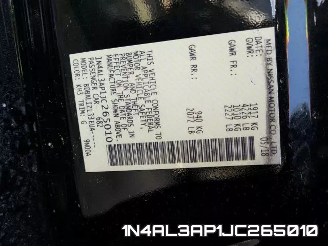 1N4AL3AP1JC265010 фото 2