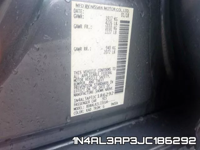 1N4AL3AP3JC186292 фото 2
