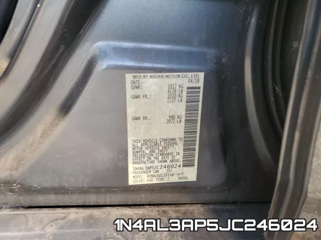 1N4AL3AP5JC246024 фото 2