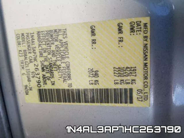 1N4AL3AP7HC263790 фото 2