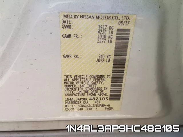 1N4AL3AP9HC482105 фото 2