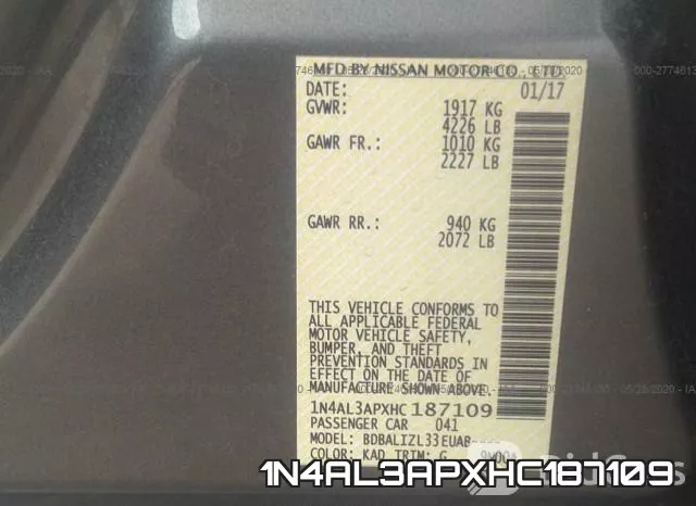 1N4AL3APXHC187109 фото 10