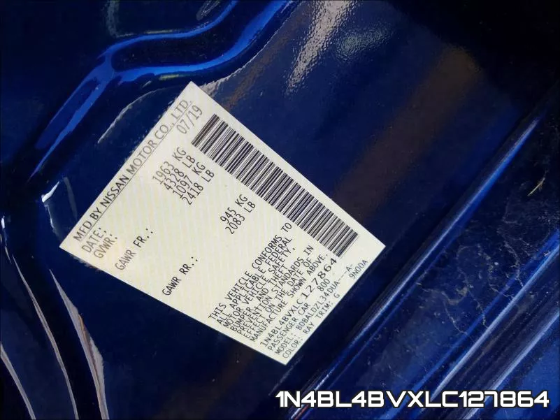 1N4BL4BVXLC127864 фото 2