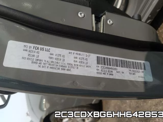 2C3CDXBG6HH642853 фото 2