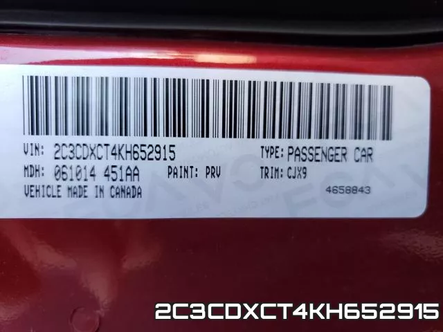 2C3CDXCT4KH652915 фото 2