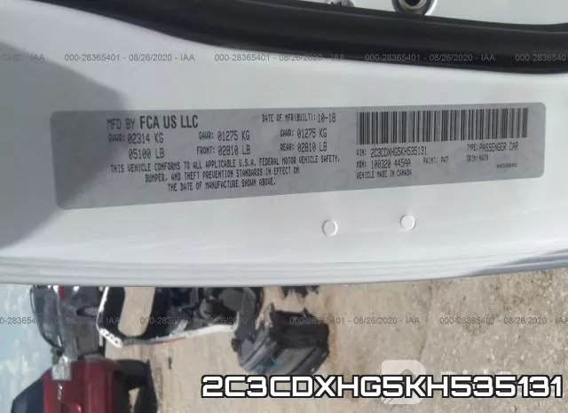 2C3CDXHG5KH535131 фото 10