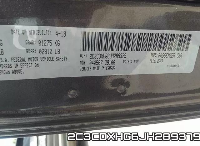 2C3CDXHG6JH289379 фото 10