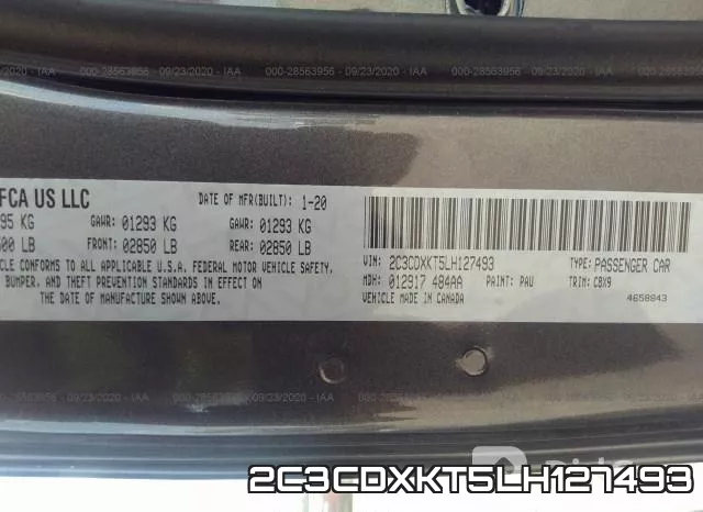 2C3CDXKT5LH127493 фото 10