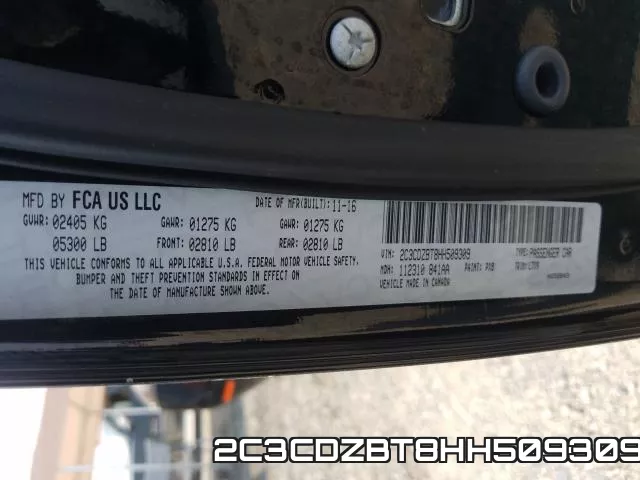 2C3CDZBT8HH509309 фото 2