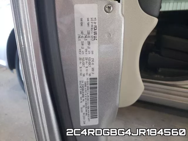 2C4RDGBG4JR184560 фото 2
